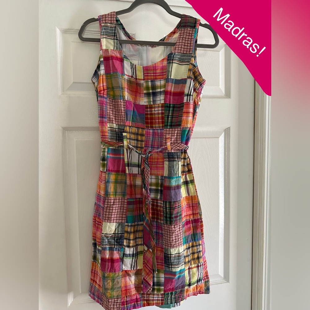 Madras dress 100% cotton